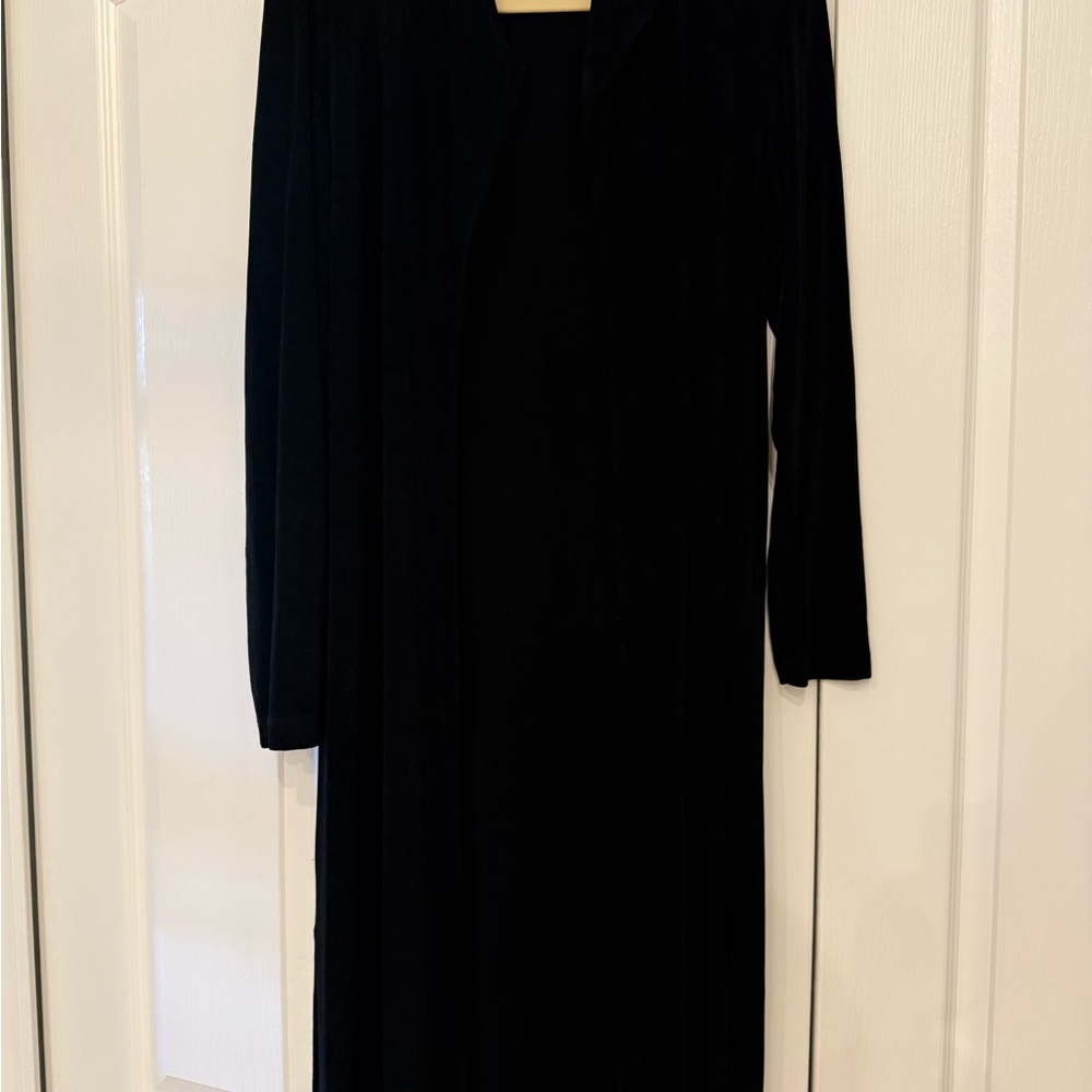 Chico’s “Travelers” Long Black Jacket